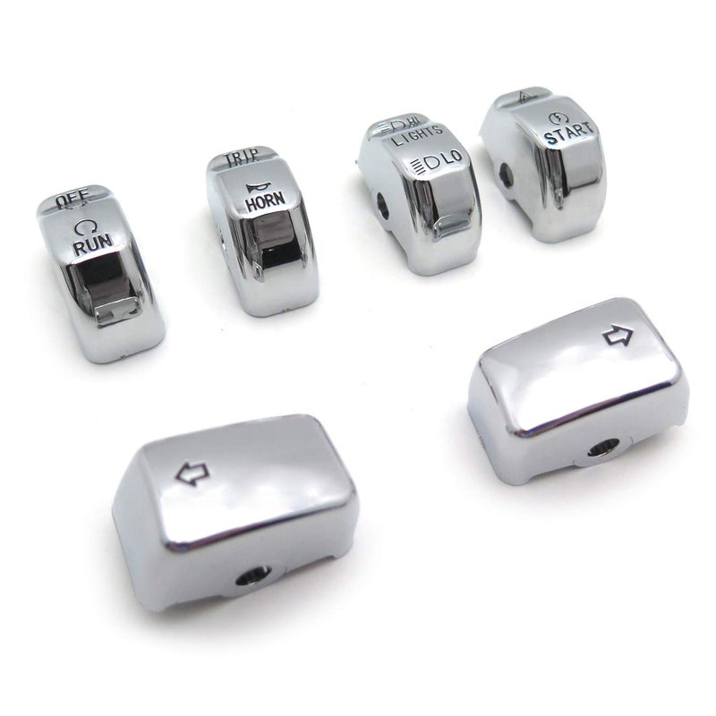 HK MOTO HONGK- Motorcycle Chrome Hand Controls Switch Button Covers Compatible with H-D 2011 Softail(except '11 FLSTSE) Heritage Softail Classic/Fat Boy/Fat Boy Lo/Softail Deluxe [B01BI85QGK] - Image 5